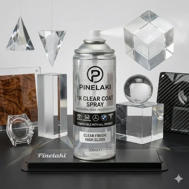 Σπρέι βερνικιού 1K Clear Coat: για χρώματα εργοστασιακού κώδικα - Pinelaki